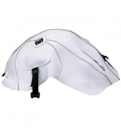 Copriserbatoio Bagster per Yamaha FZ6 Naked 05-09 in similpelle bianco e rosso- Pagamento Sicuro
