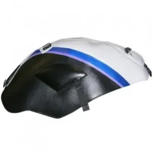 Copriserbatoio Bagster per Yamaha FJR 1300 06-14 in similpelle greggio, nero e banda blu madreperla- Nuovo Arrivo