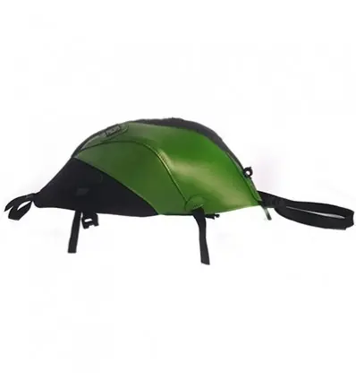 Promozione Esclusiva Copriserbatoio Bagster per Kawasaki Z800 in similpelle nero opaco e verde madreperla-