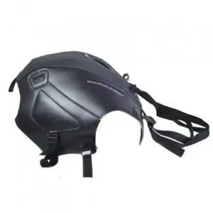 Sconto Copriserbatoio Bagster per Aprilia Caponord 1200 in similpelle nero opaco e nero-