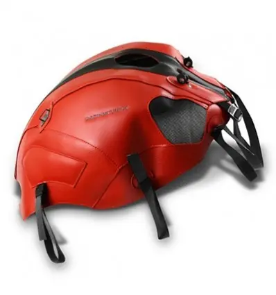 Copriserbatoio Bagster per Ducati Monster 696, 1100, 1100 S, 796, 1100 EVO 08-14 in similpelle rosso e nero- Saldi