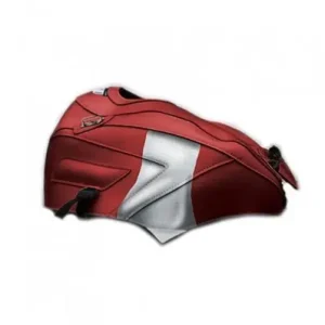 Consegna Rapida Copriserbatoio Bagster per Ducati Monster 848, 1098, 1198 07-13 in similpelle rosso con striscia argento-