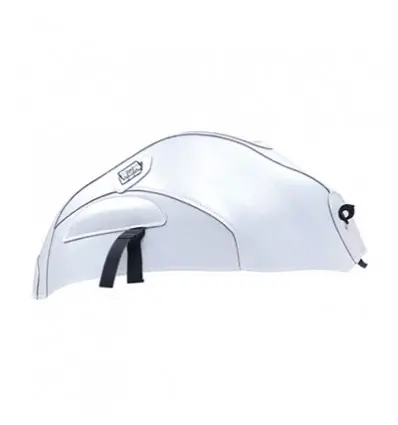 Ultimissimo Modello Copriserbatoio Bagster per Moto Suzuki GSF 650 BANDIT 09-14 in similpelle bianco-