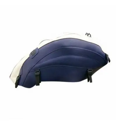 Subito Disponibile Copriserbatoio Bagster per Triumph ROCKET III 04-13 in similpelle crema e blu scuro-