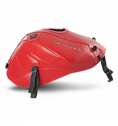 Copriserbatoio Bagster per Triumph Daytona 675 e 675R dal 2013 in similpelle rosso- Ultima Occasione