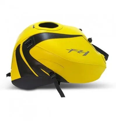 Copriserbatoio Bagster per Yamaha FZ1 NAKED 06-13 in similpelle giallo surf e nero- Spedizione Espresso