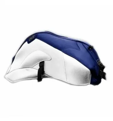 Copriserbatoio Bagster per Yamaha FZ1 FAZER S CARENATA 06-12 in similpelle blu scuro e bianco- Prezzo Scontato