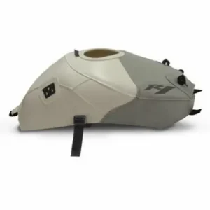 Offerta Lampo Copriserbatoio Bagster per Yamaha YZF R1 09-14 in similpelle bianco e grigio chiaro-