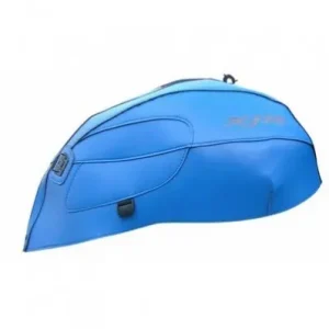 Copriserbatoio Bagster per Yamaha XJR 1300 02-14 similpelle blu gitano e bianco- Miglior Prezzo