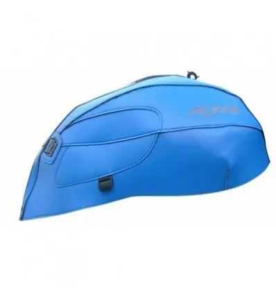 Copriserbatoio Bagster per Yamaha XJR 1300 02-14 similpelle blu gitano e bianco- Miglior Prezzo