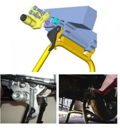 Non Perdere Antifurto blocca cavalletto Push & Block per Honda SH 300-
