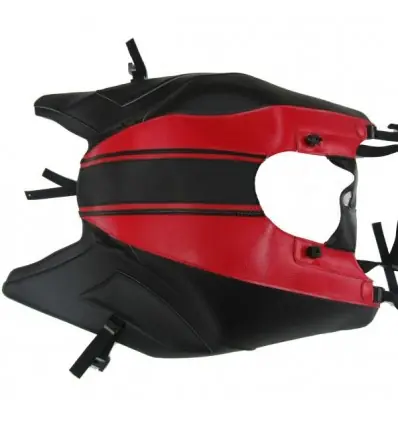 Novità Copriserbatoio Bagster per Ducati Diavel 1200 11-18 in similpelle carbon con deco rossa-