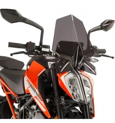 Cupolino Puig Naked fume scuro per KTM Duke 390 dal 2017 al 2023- Di Tendenza