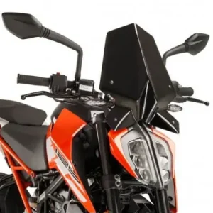 Cupolino Puig Naked nero per KTM Duke 390 dal 2017 al 2023- Promozione