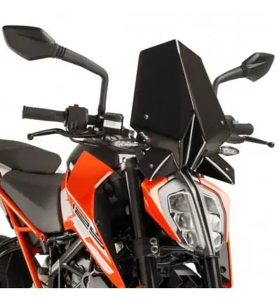 Cupolino Puig Naked nero per KTM Duke 390 dal 2017 al 2023- Promozione