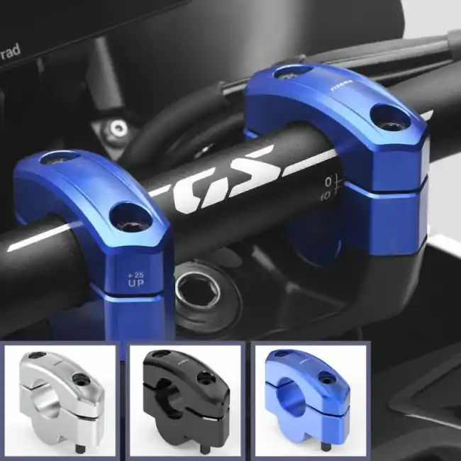 Kit riser Rizoma rialzati e arretrati per BMW R1300GS e Adventure-Argento Promozione