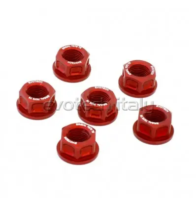Ultime Pezzi Serie dadi corona Evotech per moto Ducati-Argento