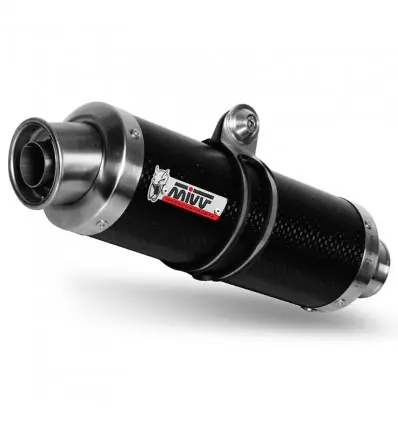Di Tendenza Marmitta Mivv Tondo Corto GP Carbonio per Kawasaki Z750 03-06-