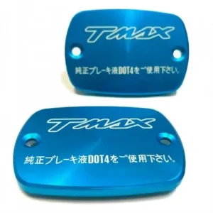 Coperchi pompa freno Yamaha T-Max 500 01-11 logo blu full- Esclusivo