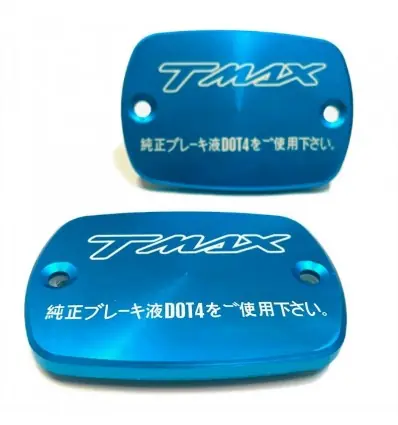 Coperchi pompa freno Yamaha T-Max 500 01-11 logo blu full- Esclusivo