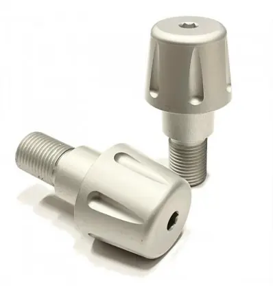 Spedizione Espresso Terminali manubrio Radd Yamaha T-Max 500, 530 e 560 argento-