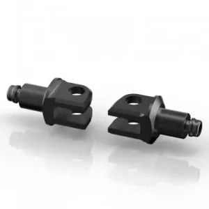 Professionale Adattatori Rizoma PE750B per pedivelle pilota su Kawasaki ER6N/F, Z750, Z1000...-