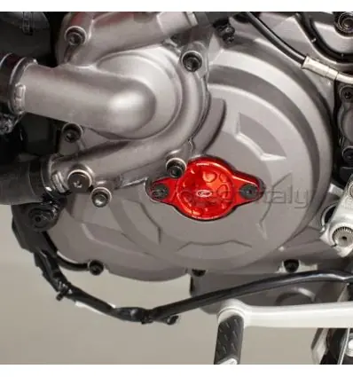 Cover Evotech per ispezione fase su moto Ducati-Argento Ultima Occasione
