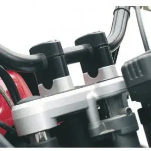 Spedizione Gratuita Riser Wunderlich +25mm per manubri BMW F650, F650 CS, R1100 GS...-Argento