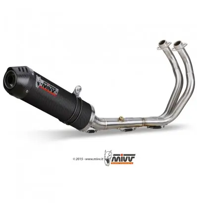 Scarico completo Mivv Oval Carbonio per Yamaha MT-07 dal 14-24- Offerta Speciale