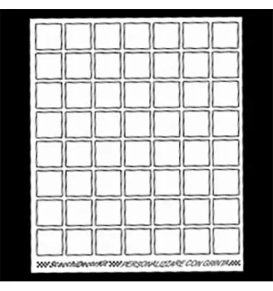 Set adesivi 20x24 cm Scacchi Bianchi- Offerta Lampo