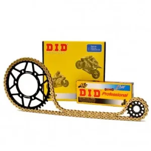 Offerta Limitata Kit catena corona e pignone DID per Honda NX 650 Dominator 1988-