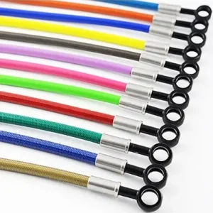 Offerta Limitata Kit tubi freno Accossato in treccia per BMW R1100 GS 93-95-Arancio