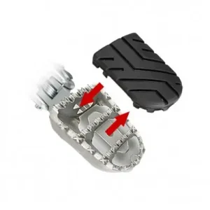 Prezzo Conveniente Pedane SW-Motech regolabili touring/offroad con gommino estraibile per Kawasaki Versys 650 2014 e Versys 1000-