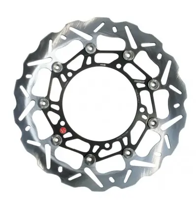 Pagamento Sicuro Disco freno Braking Wave flottante WK101 per Suzuki GSX-R 600, 750 e 1000 dal 2008-Destro