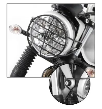 Esclusivo Griglia faro anteriore Hepco & Becker per Triumph Street Twin e Speed Twin 900-