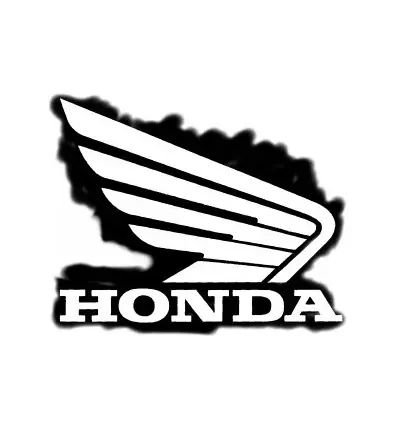 Adesivo ala Honda bianco cm 12- Prezzo Basso