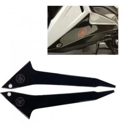 Kit adesivi resinati puntale Yamaha T-Max 530cc 12-14 nero con logo cromato- Ordina Subito