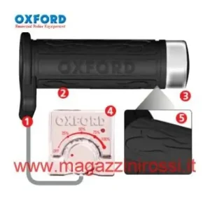 Solo Oggi Manopole riscaldanti Oxford HotGrips Cruiser per moto custom-