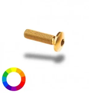 Occasione Imperdibile Bullone in ergal 002 testa bombata passo 5x15mm-Argento