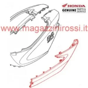 Soddisfatti O Rimborsati Bandella laterale sinistra originale per Honda Z4-