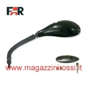 Occasione Imperdibile Specchio FAR da manubrio ovale per Yamaha T-Max 500 01-07 carbon look-Destro