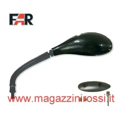 Occasione Imperdibile Specchio FAR da manubrio ovale per Yamaha T-Max 500 01-07 carbon look-Destro