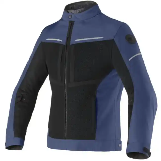 Affare Giacca da moto Clover Netstyle-3 nera e blu-M