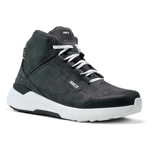 Scarpe da moto Sidi Nucleus Suede WP nere e bianche-40 Vendita Finale