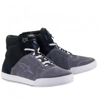 Scarpe da moto Alpinestars Chrome Air grigie e blu-41 Pagamento Sicuro