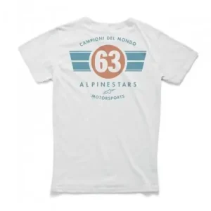 T-Shirt Alpinestars grafica World Tee bianca-L Professionale