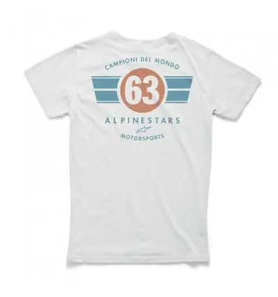 T-Shirt Alpinestars grafica World Tee bianca-L Professionale