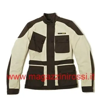 Solo Oggi Giacca Brema Moto da donna BM422W bianco panna e nero-42