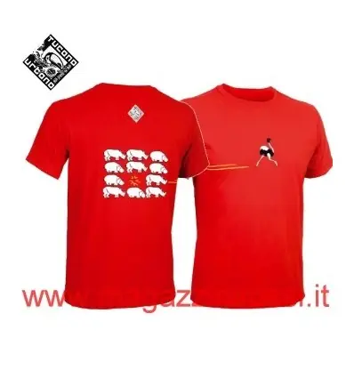 Promozione Esclusiva T-shirt manica corta Tucano Urbano TU Code struzzo rosso solo M-