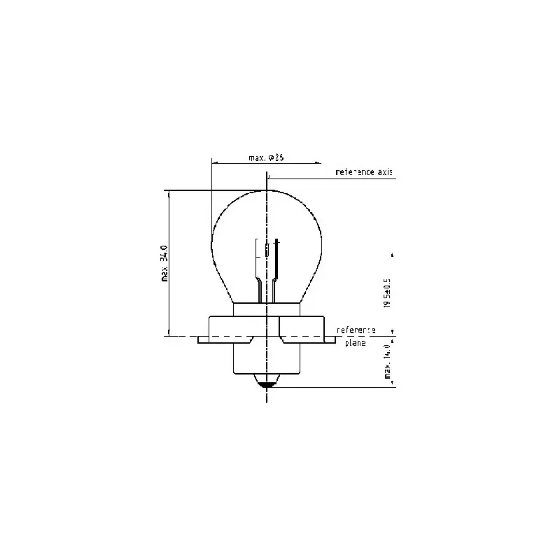 Bestseller Lampada philips s3 - 12v 15w p26s - (rif.philips: